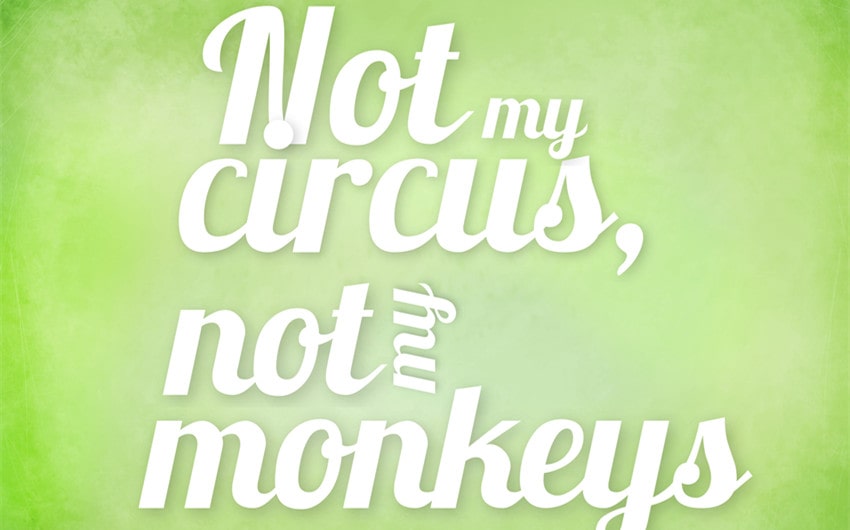not my circus not my monkeys meaning